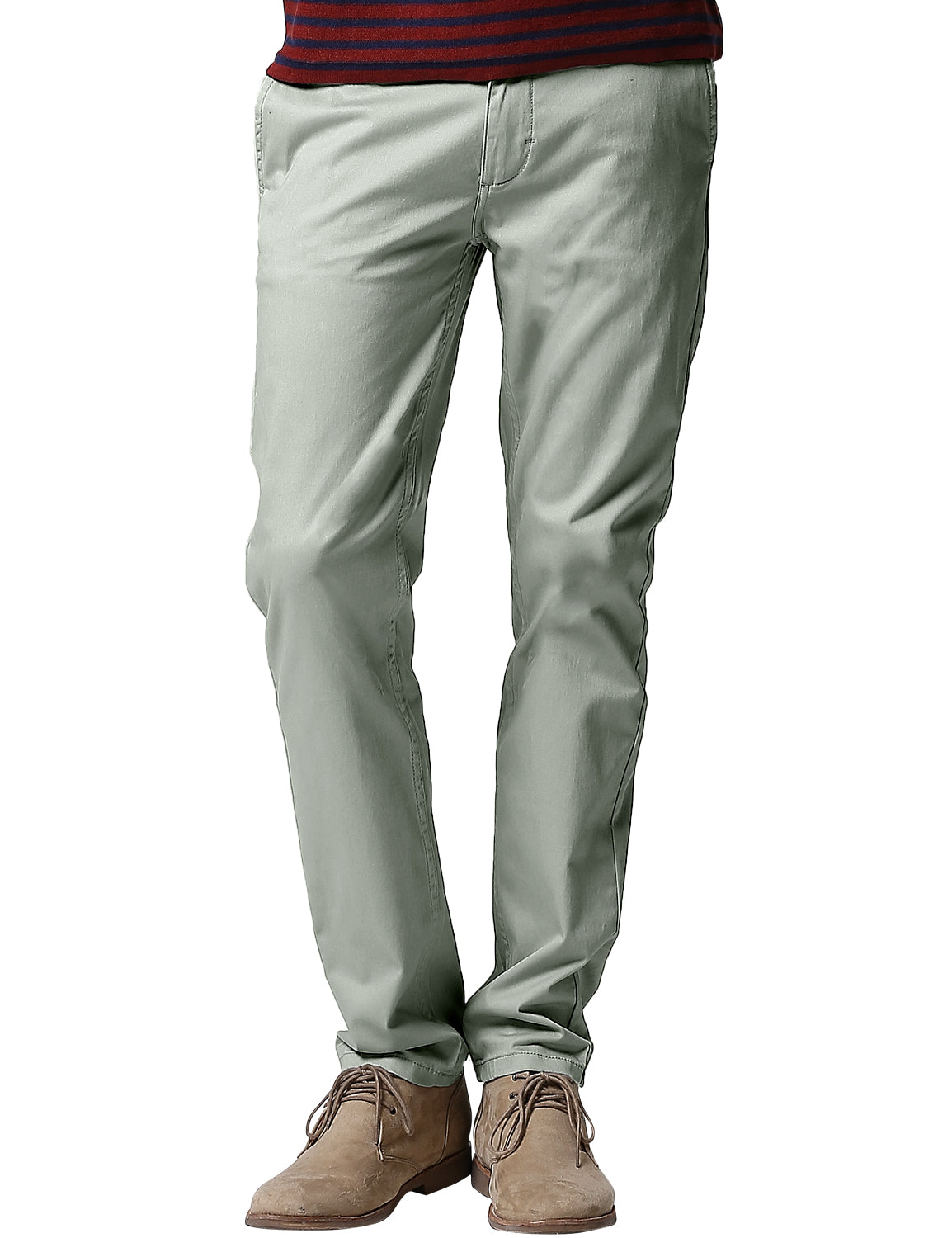 1 Men's Slim Fit Tapered Leg Stretch Casual Trouser #8050-2
