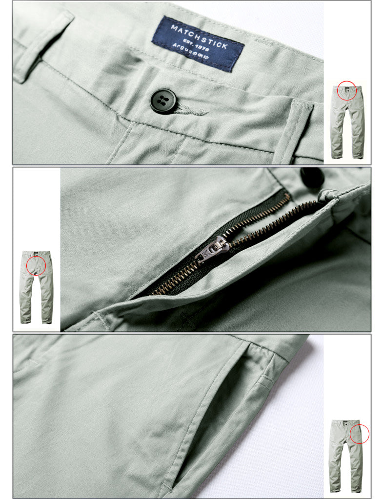 1 Men's Slim Fit Tapered Leg Stretch Casual Trouser #8050-2