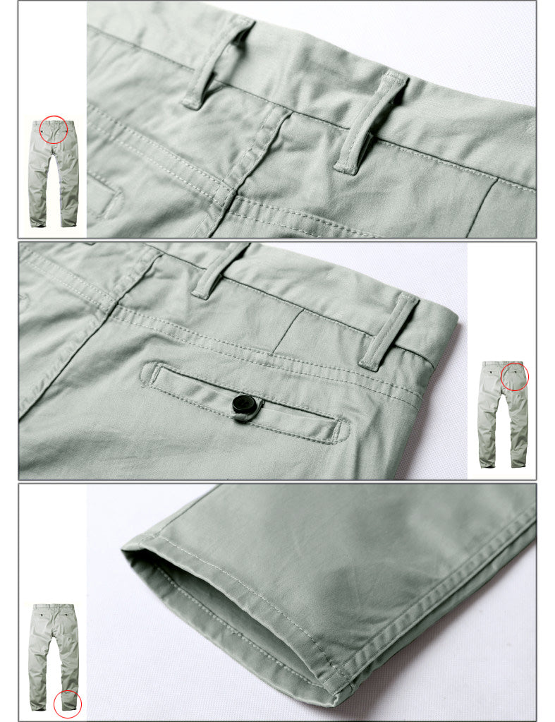 1 Men's Slim Fit Tapered Leg Stretch Casual Trouser #8050-2