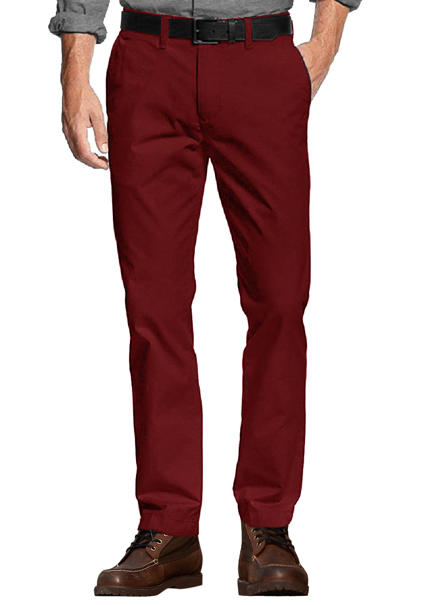 1 Men's Slim Fit Tapered Leg Stretch Casual Trouser #8050-2