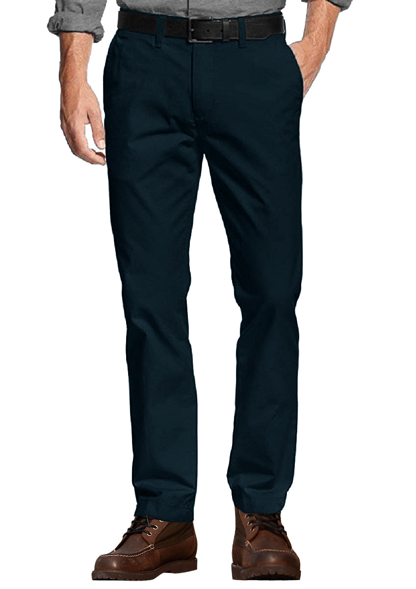 1 Men's Slim Fit Tapered Leg Stretch Casual Trouser #8050-2