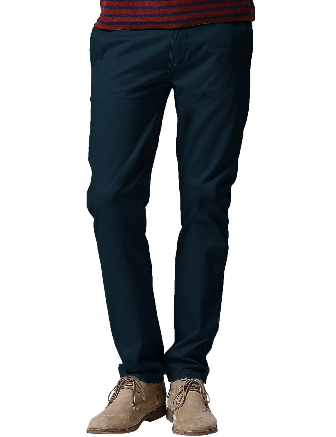 1 Men's Slim Fit Tapered Leg Stretch Casual Trouser #8050-2