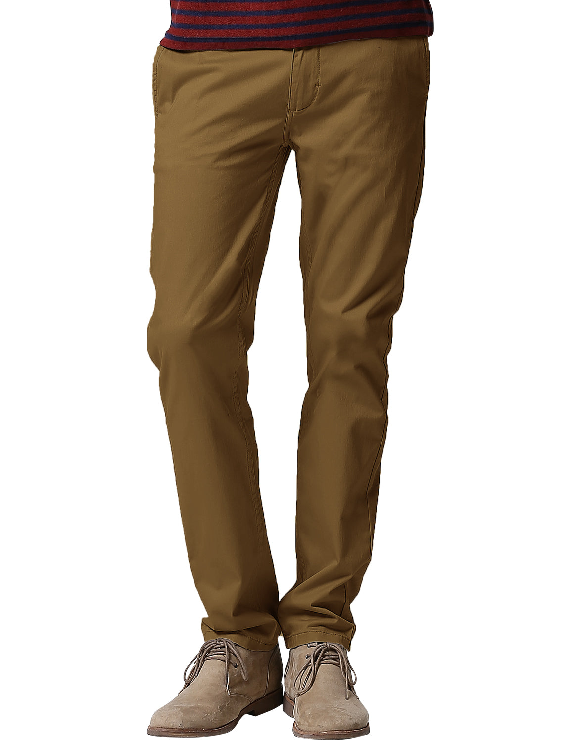1 Men's Slim Fit Tapered Leg Stretch Casual Trouser #8050-2