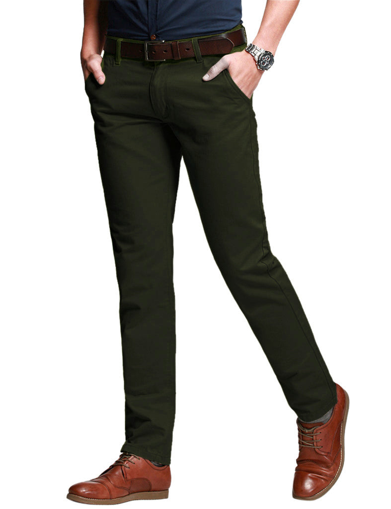Men's Slim Fit Straight Leg Casual Trouser #8060