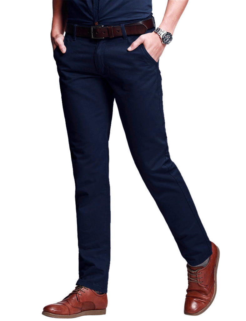 Men's Slim Fit Straight Leg Casual Trouser #8060