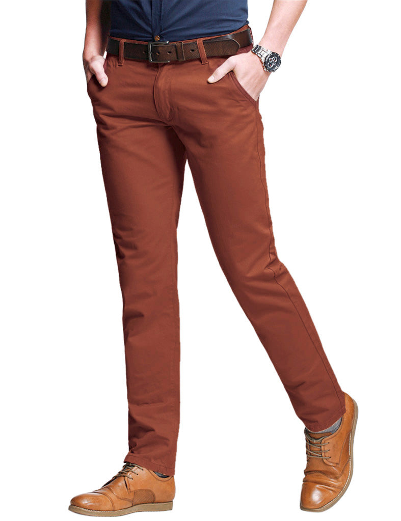 Men's Slim Fit Straight Leg Casual Trouser #8060