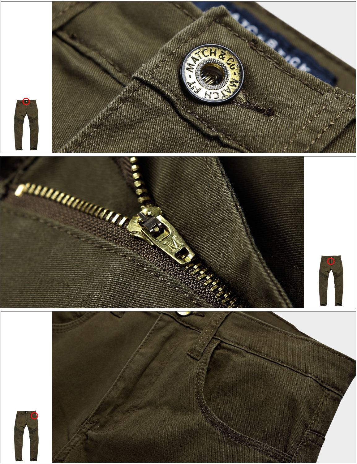 Men's Slim Fit Straight Leg Casual Trouser #8081