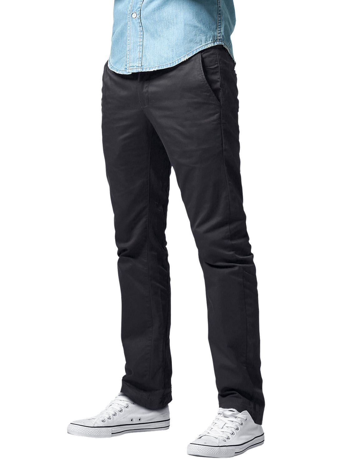 Men's Slim Fit Straight Leg Casual Trouser #8089