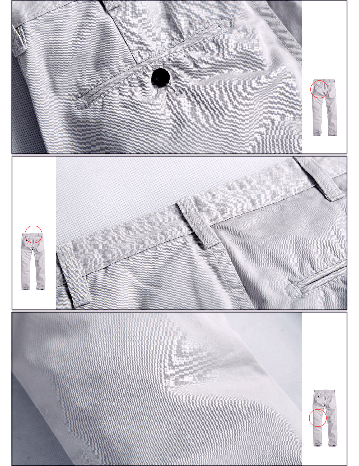 Men's Slim Fit Straight Leg Casual Trouser #8089