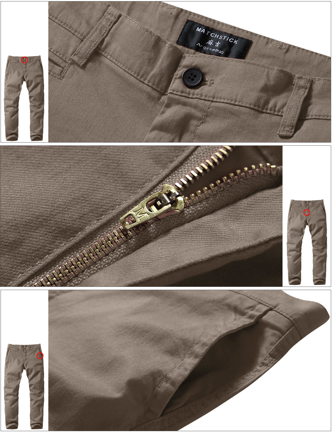 Men's Slim-Fitting Micro-Pleated Casual Pants #8105