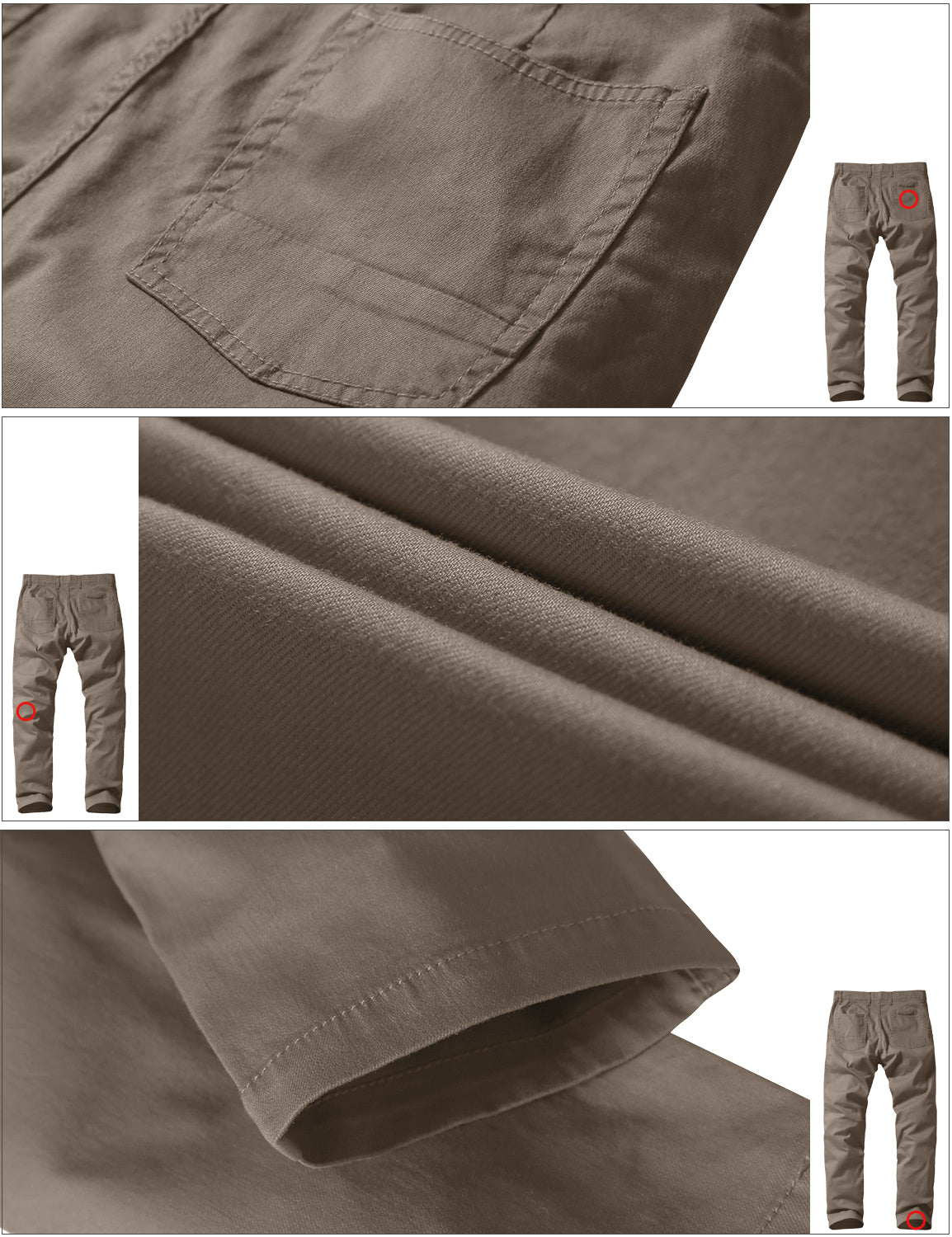 Men's Slim-Fitting Micro-Pleated Casual Pants #8105