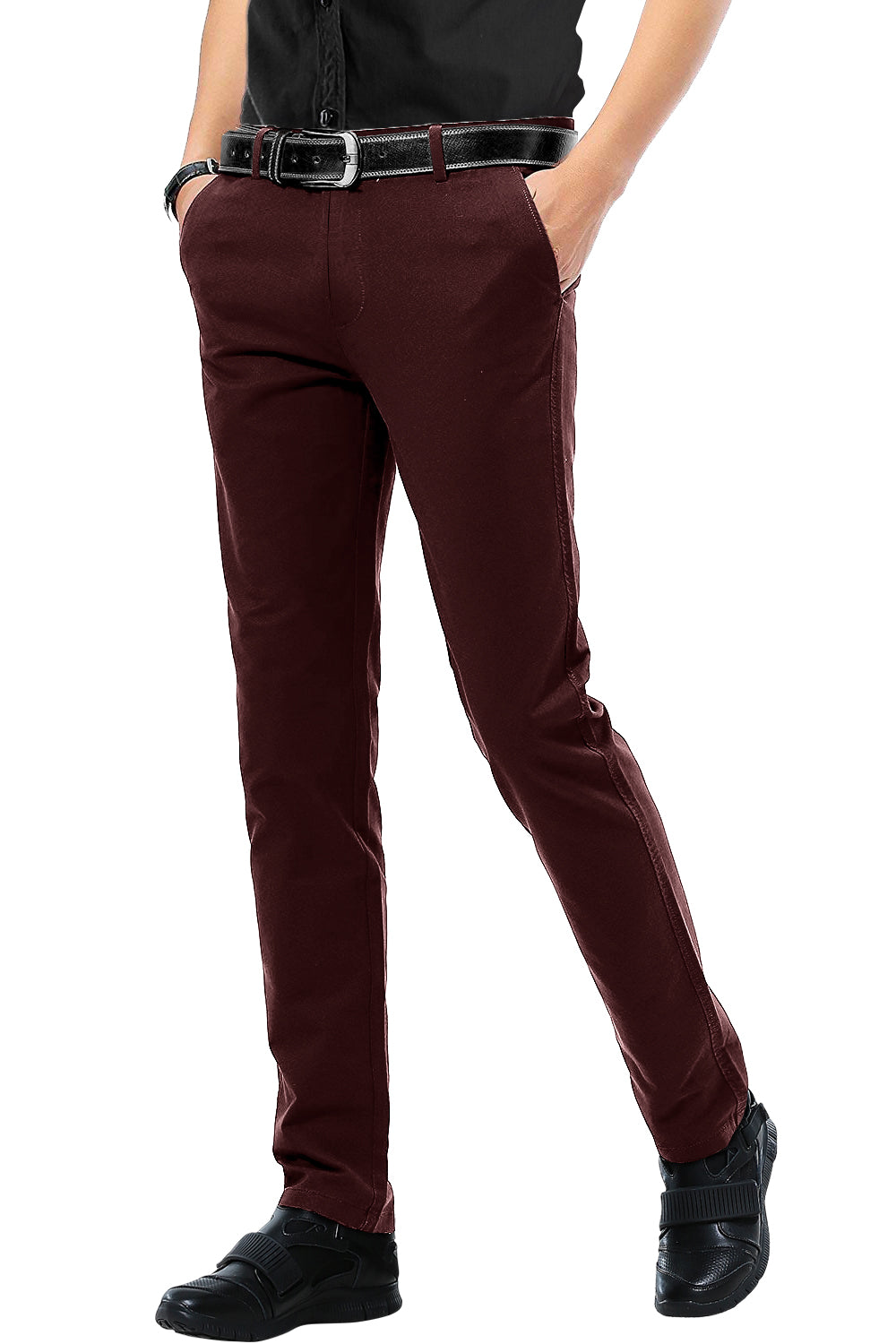 Men's Slim-Fitting Micro-Pleated Casual Pants #8105