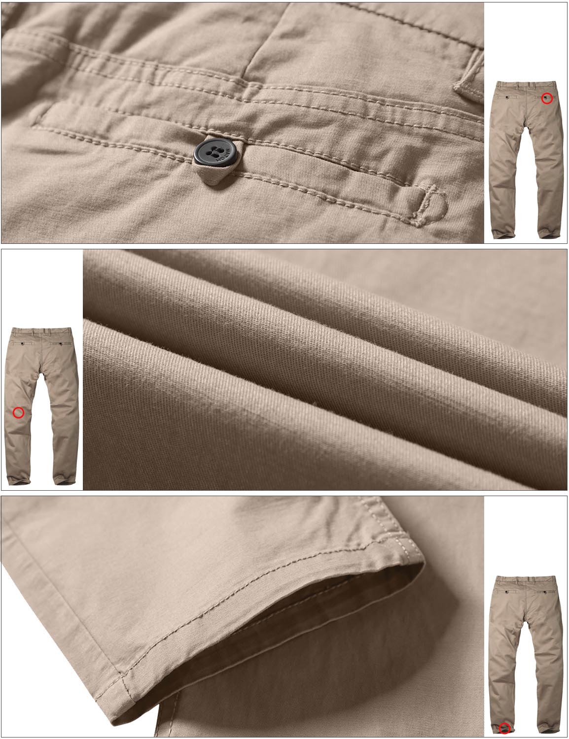 Match Men's Slim Fit Straight Leg Casual Trouser #8106