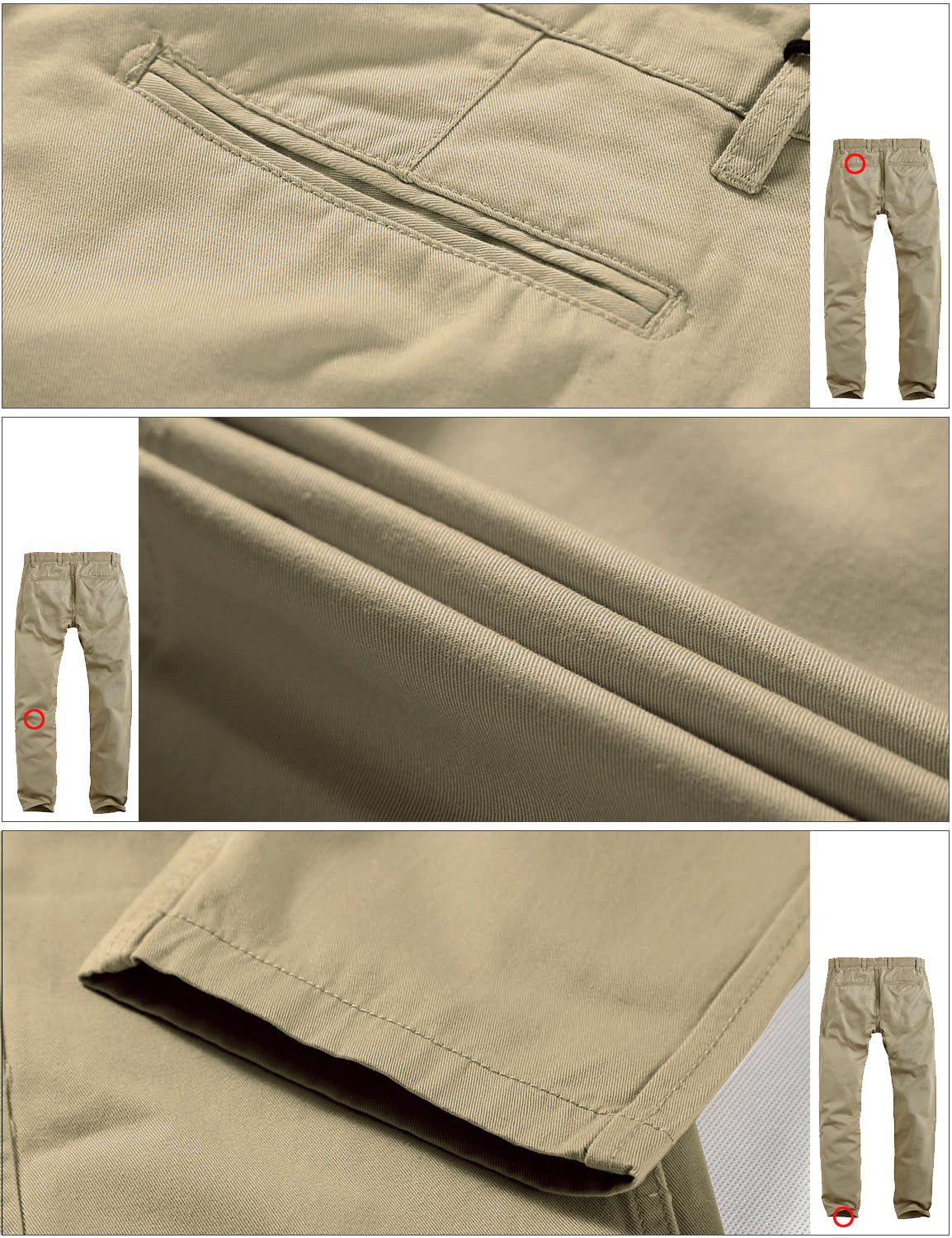 Men's Slim Tapered Casual Trousers #8118