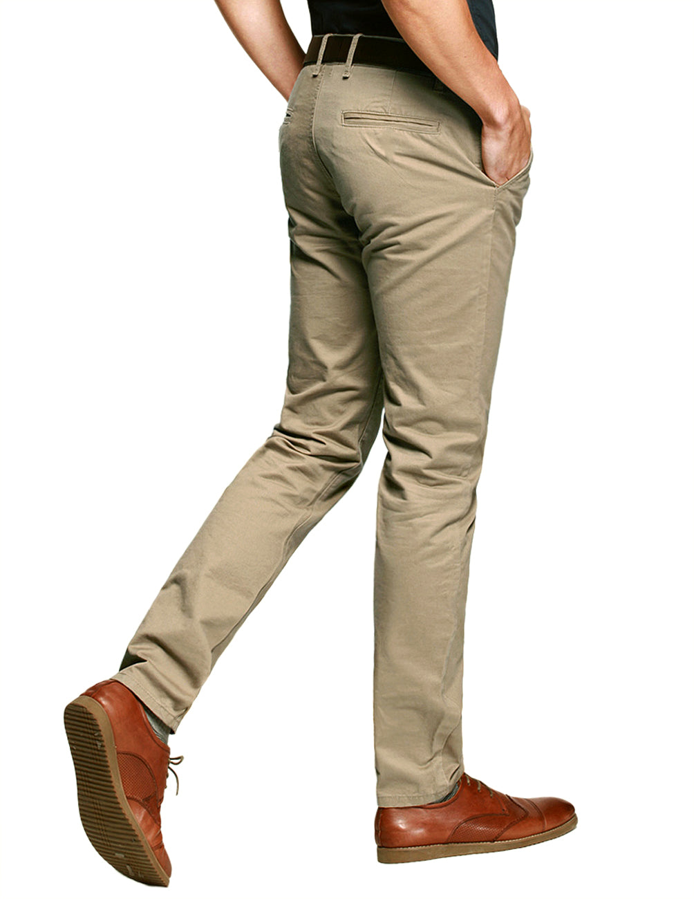 Men's Slim Tapered Casual Trousers #8118