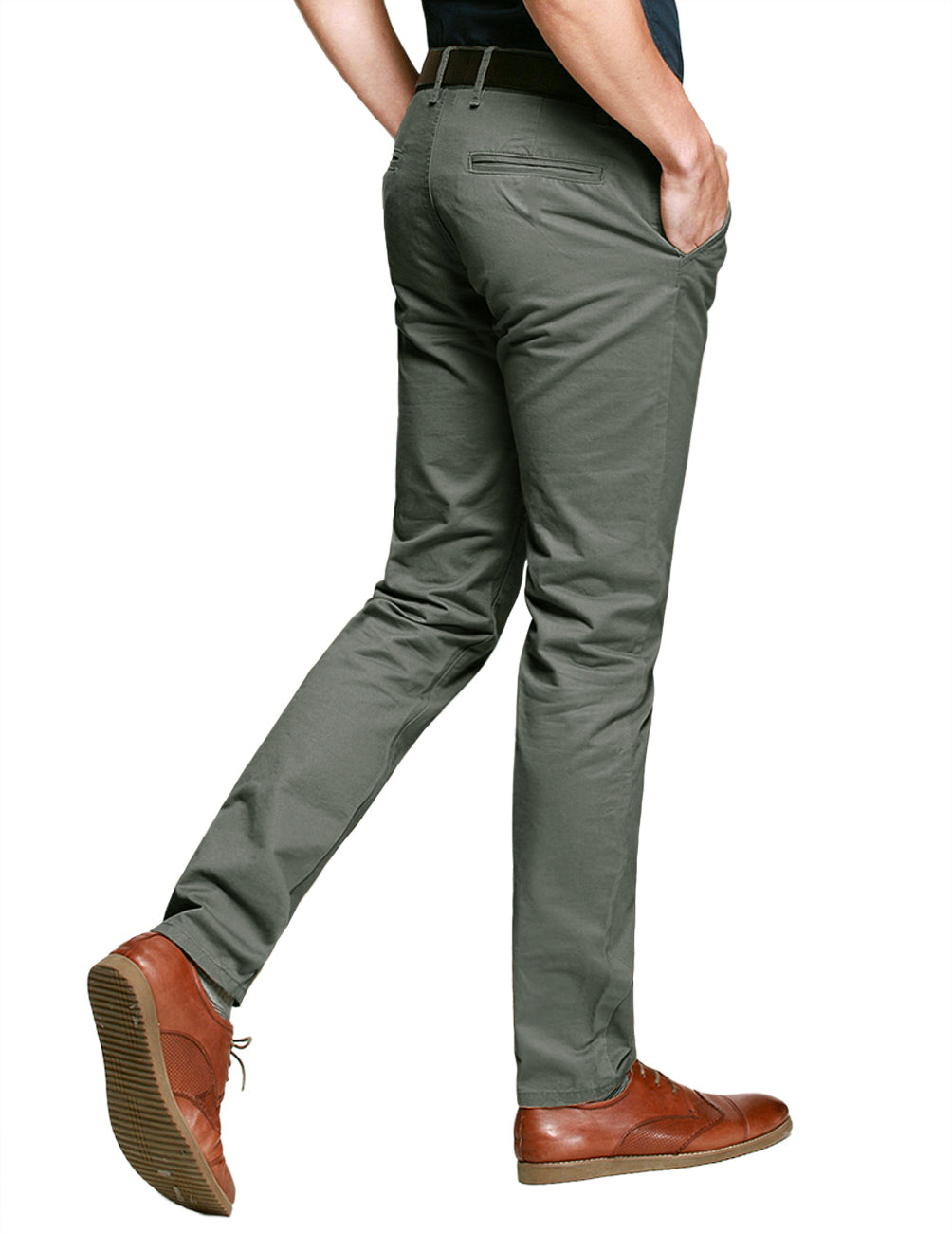 Men's Slim Tapered Casual Trousers #8118