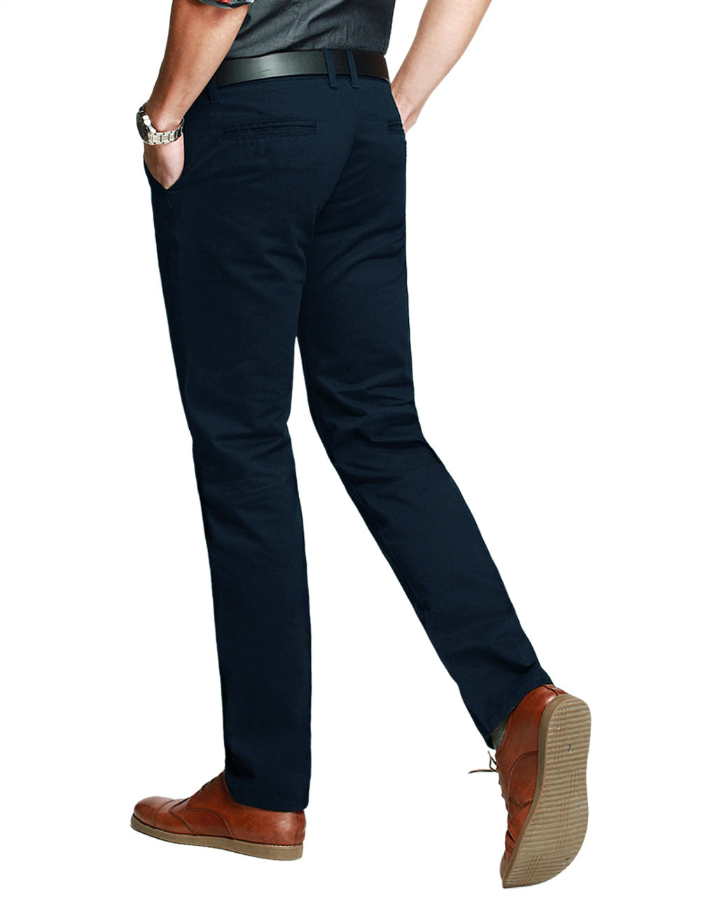 Men's Slim Tapered Casual Trousers #8118
