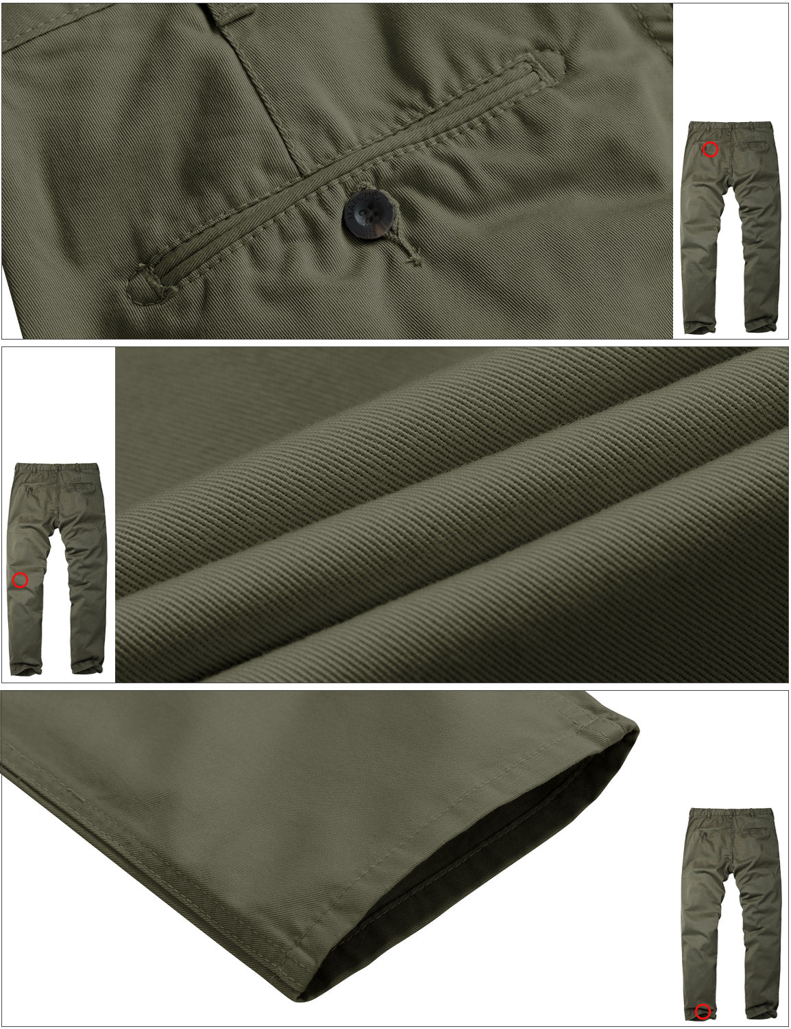 Men's Slim Tapered Casual Trousers #8129