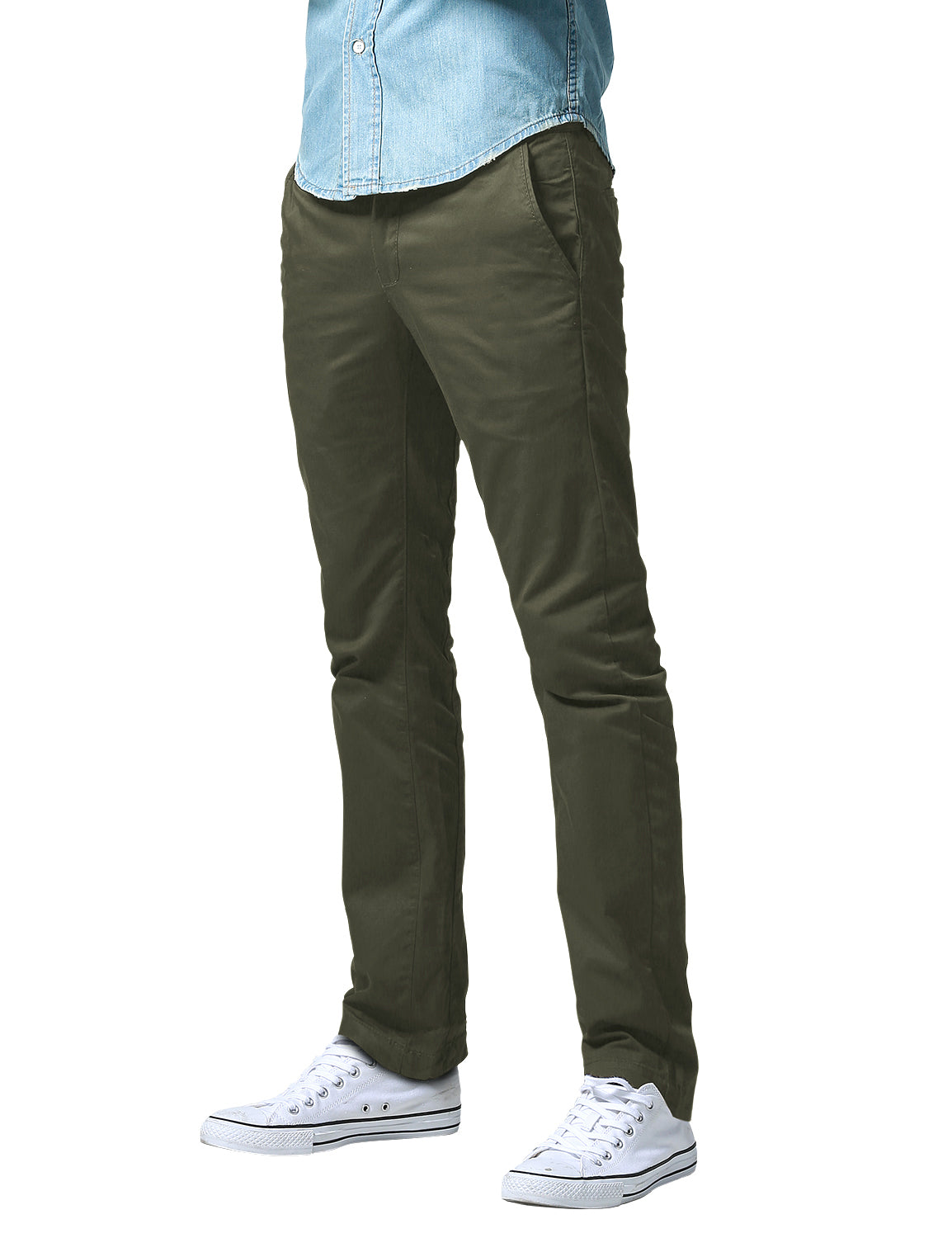 Men's Slim Tapered Casual Trousers #8129