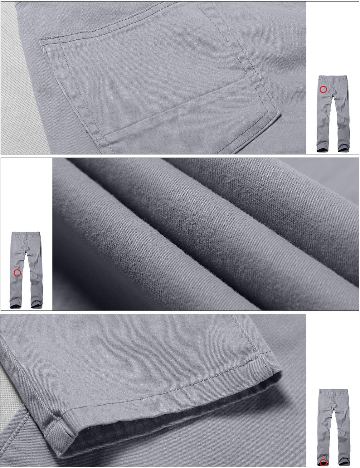 Match Men's Slim Fit Straight Leg Casual Trouser #8139