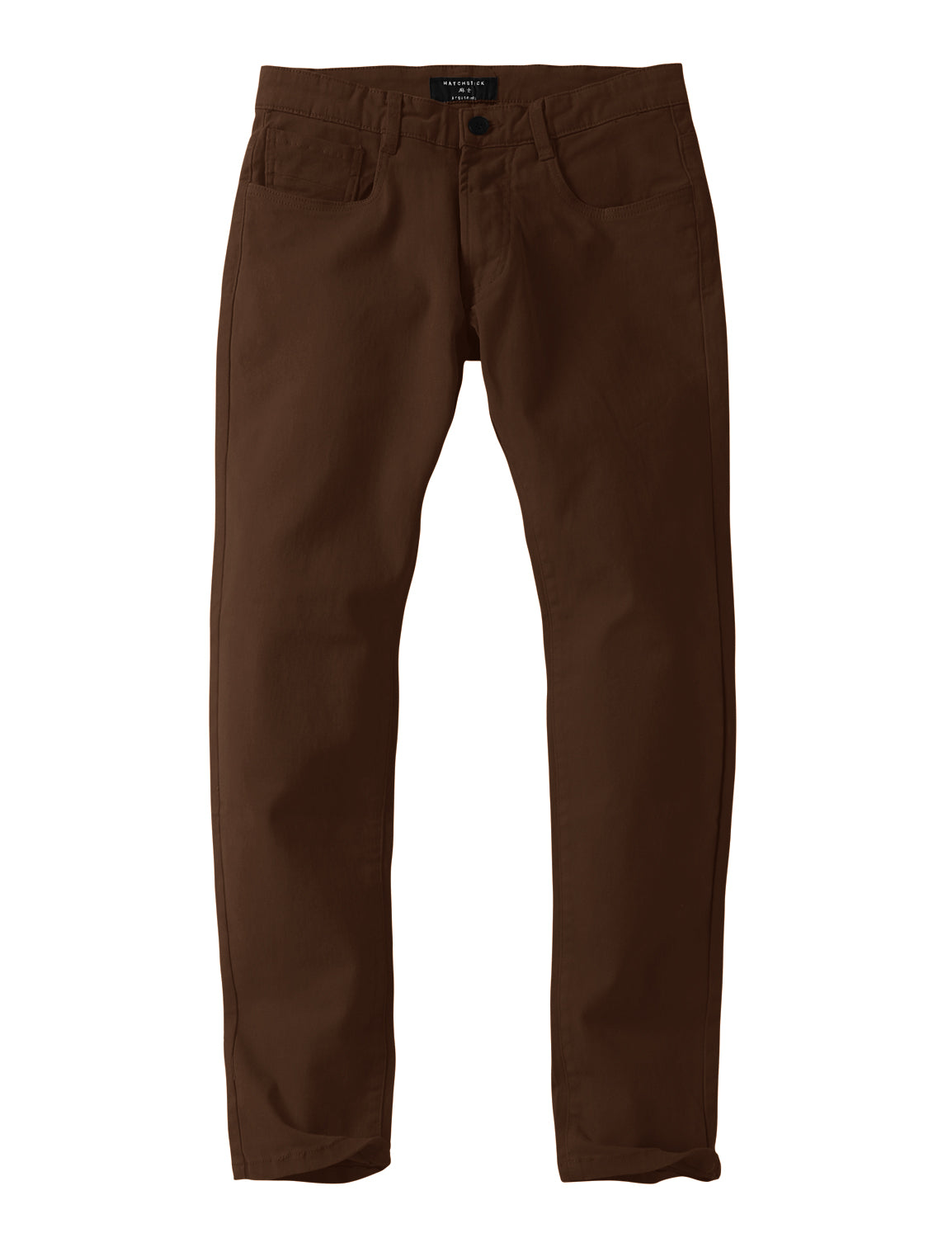 Match Colored Straight Leg Casual Trouser #8140