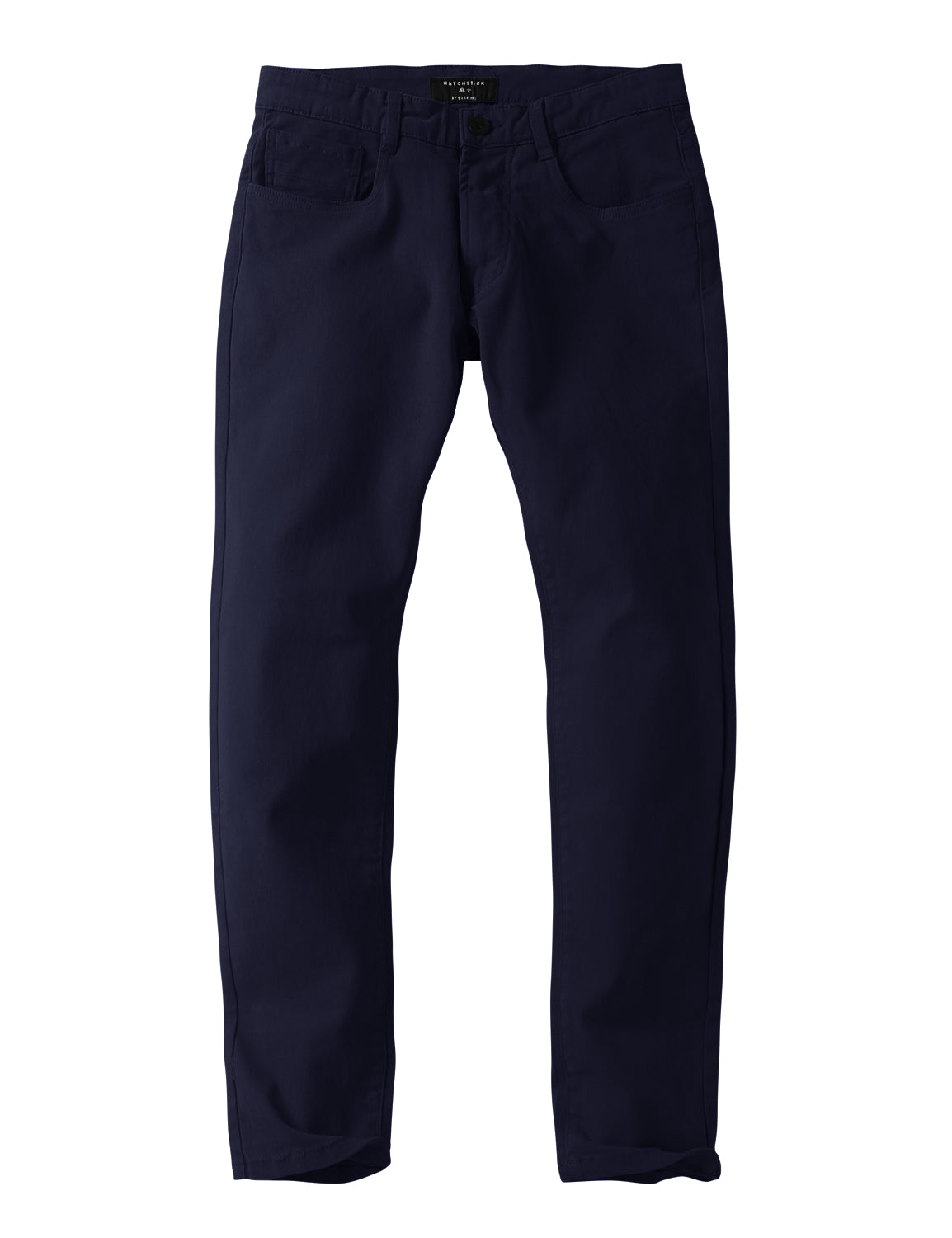 Match Colored Straight Leg Casual Trouser #8140