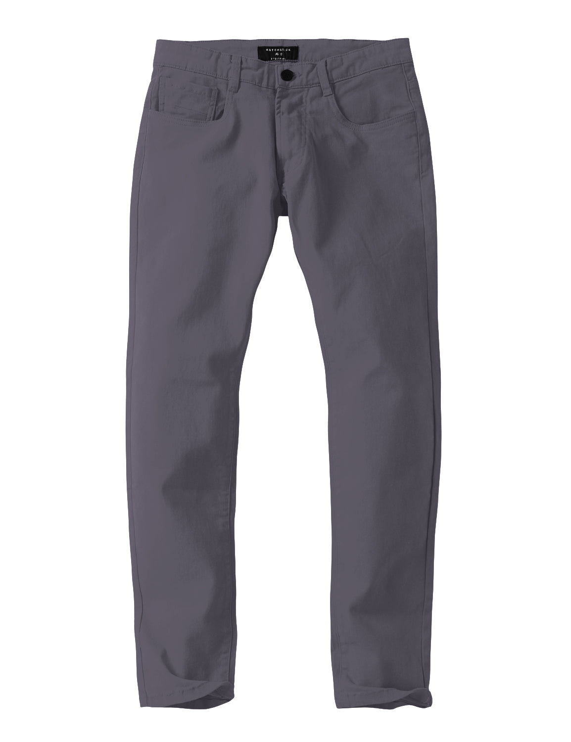 Match Colored Straight Leg Casual Trouser #8140