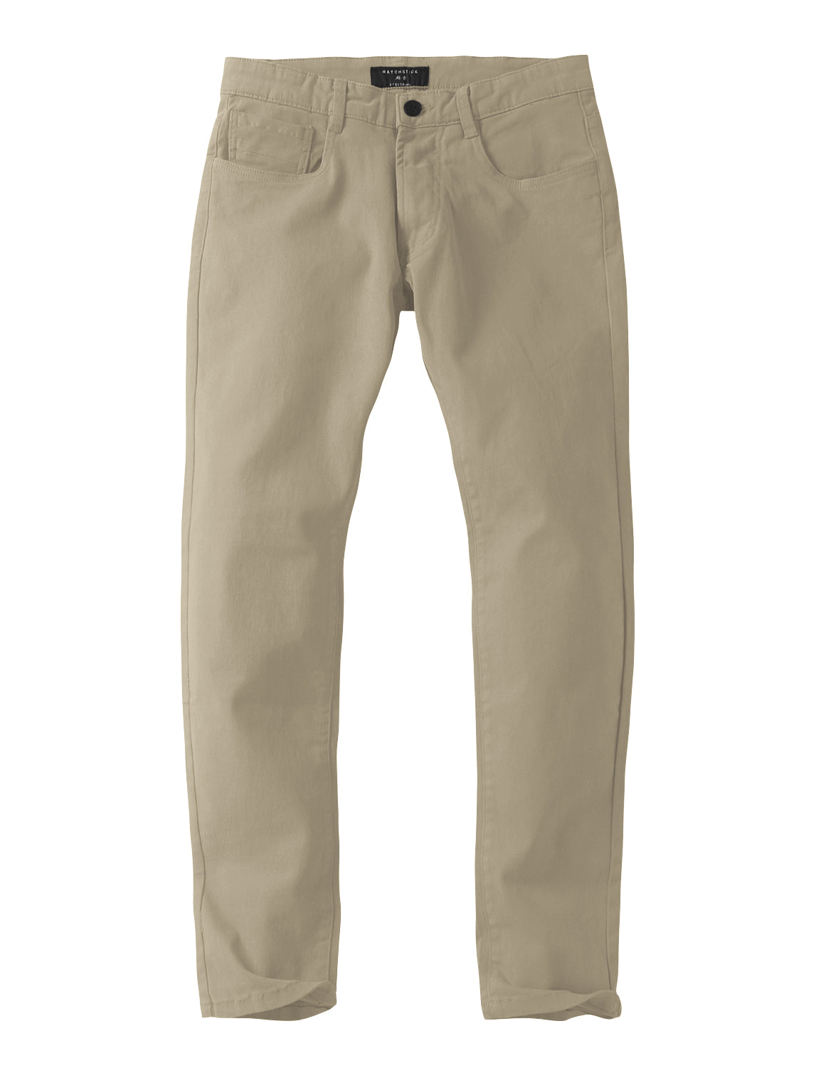 Match Colored Straight Leg Casual Trouser #8140