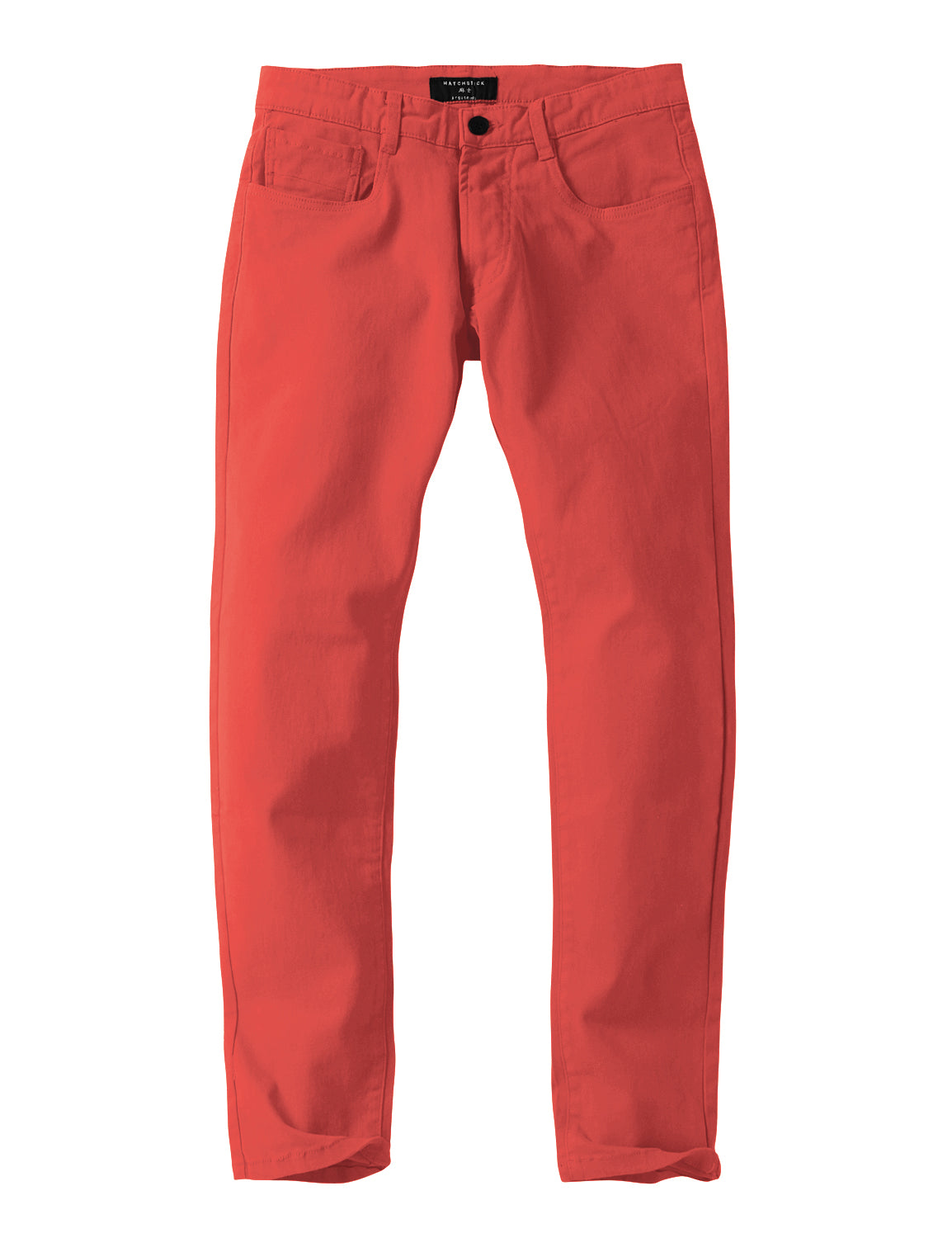 Match Colored Straight Leg Casual Trouser #8140