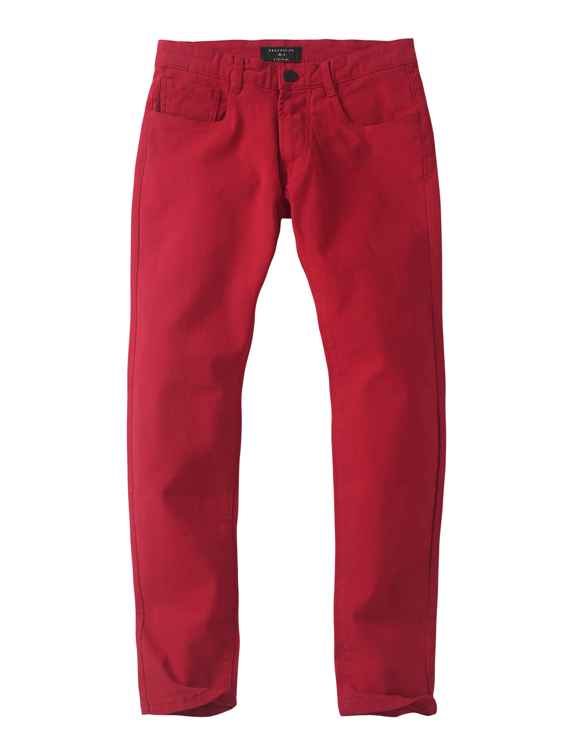 Match Colored Straight Leg Casual Trouser #8140