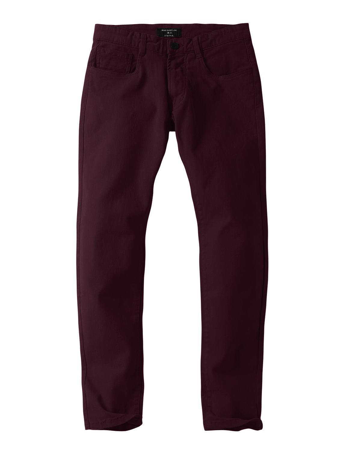 Match Colored Straight Leg Casual Trouser #8140