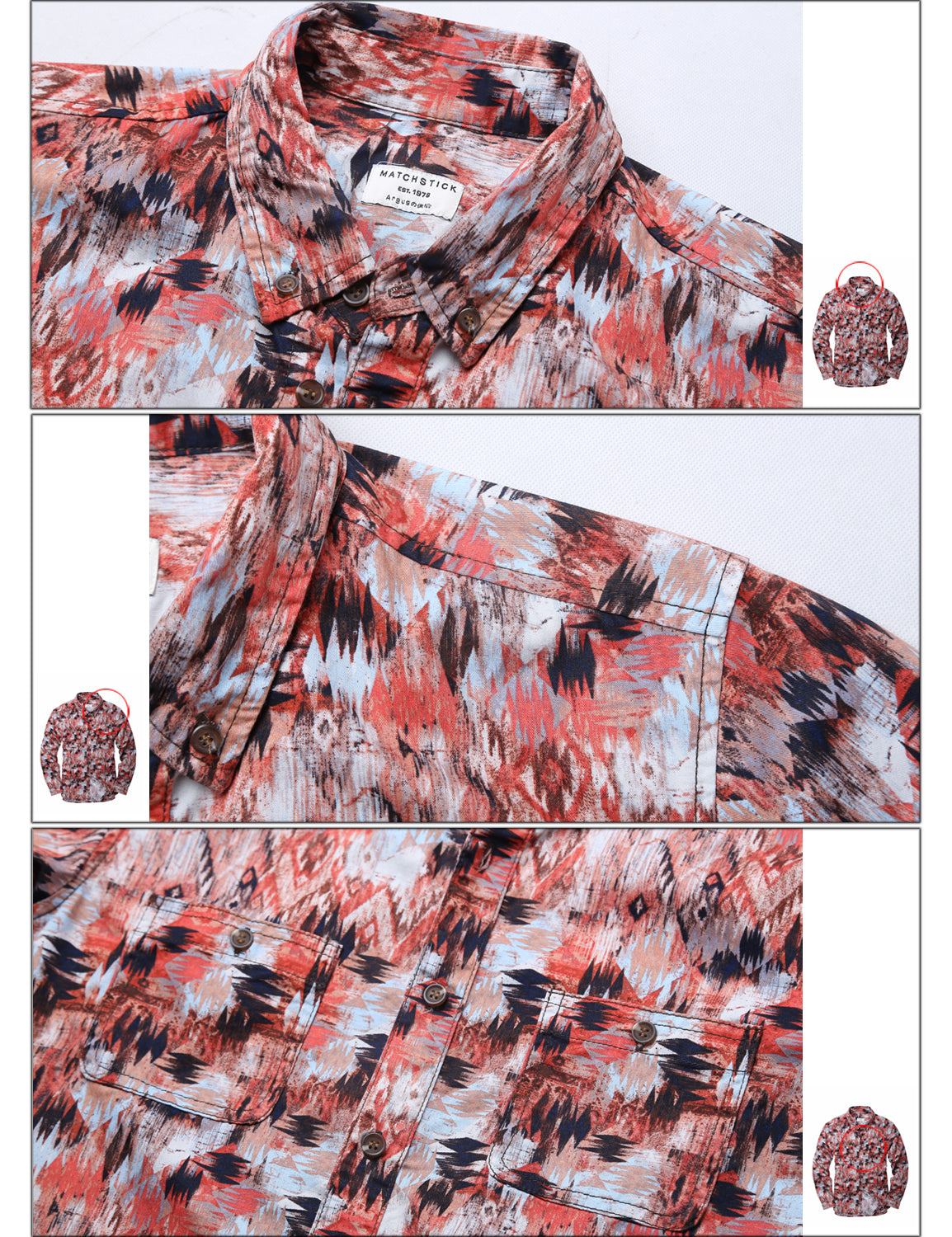 Cotton Long-Sleeved Shirt Casual Shir G2251