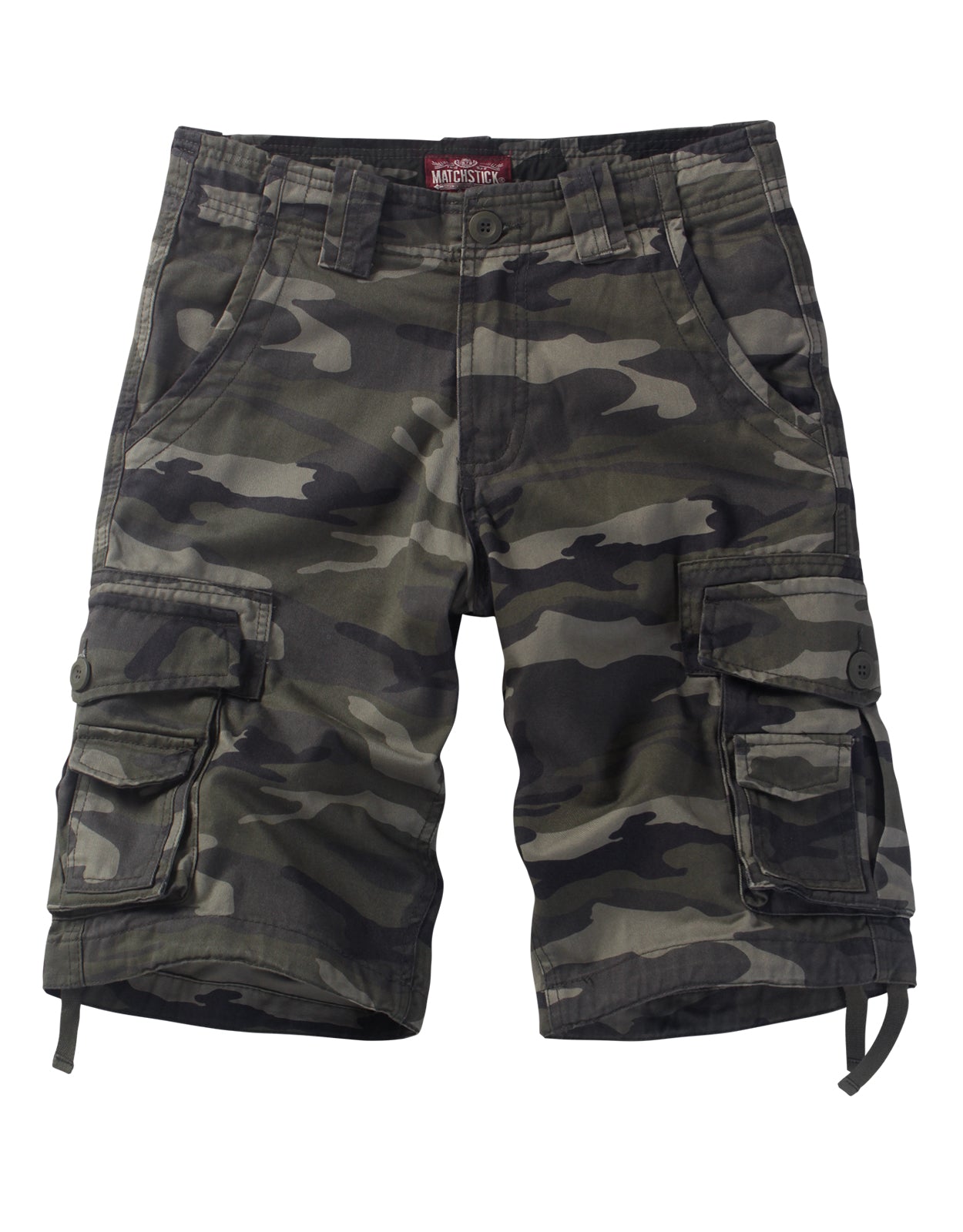 Men's Slightly Stretch Thickness Softness Cargo Short camo S3612M