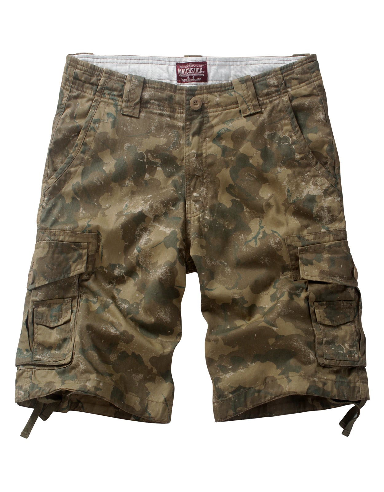 Men's Slightly Stretch Thickness Softness Cargo Short camo S3612M