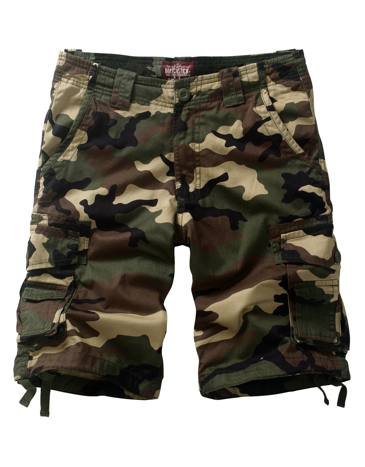 Men's Slightly Stretch Thickness Softness Cargo Short camo S3612M