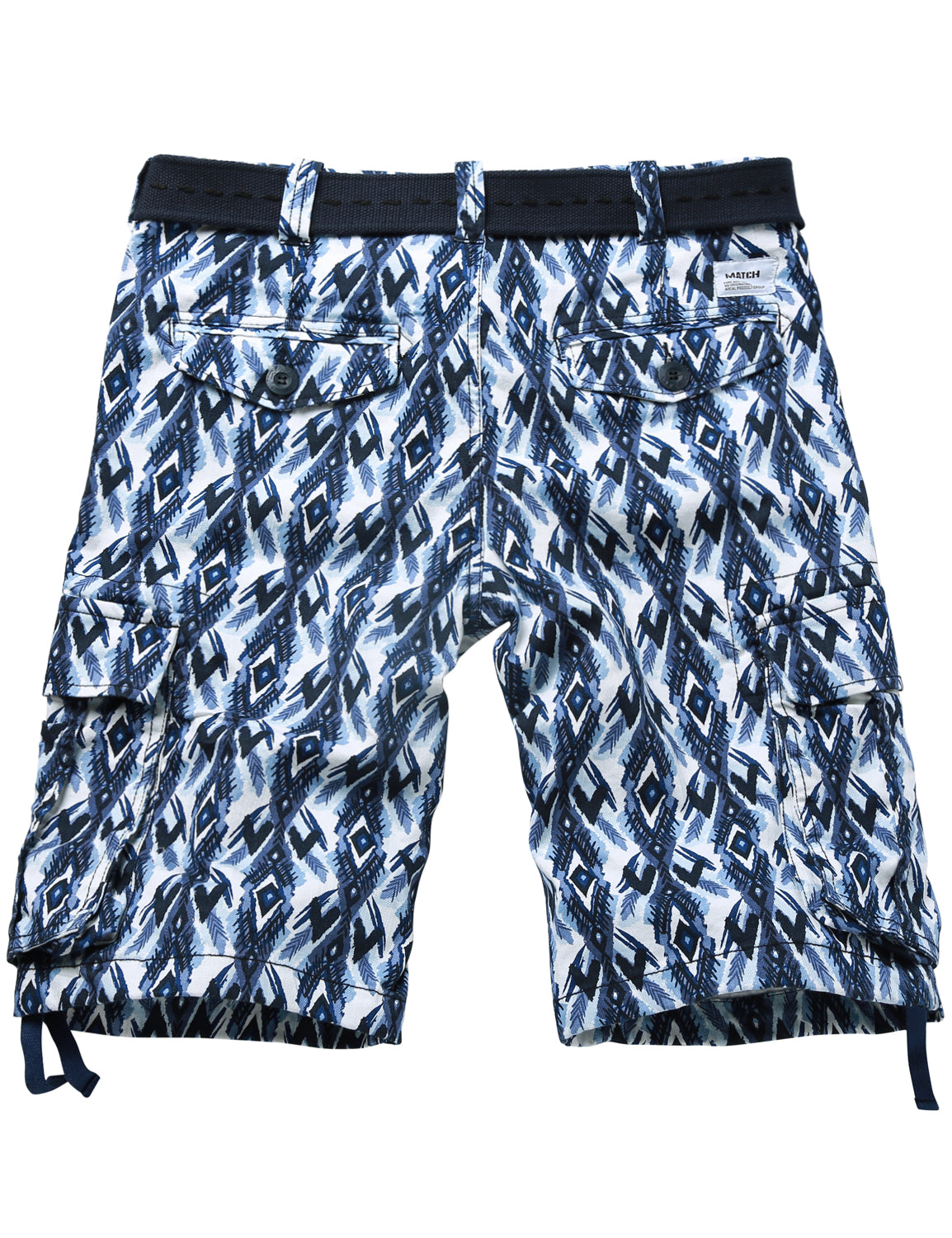 Printed totem Men's Slightly Stretch Thickness Softness Cargo Short #3026