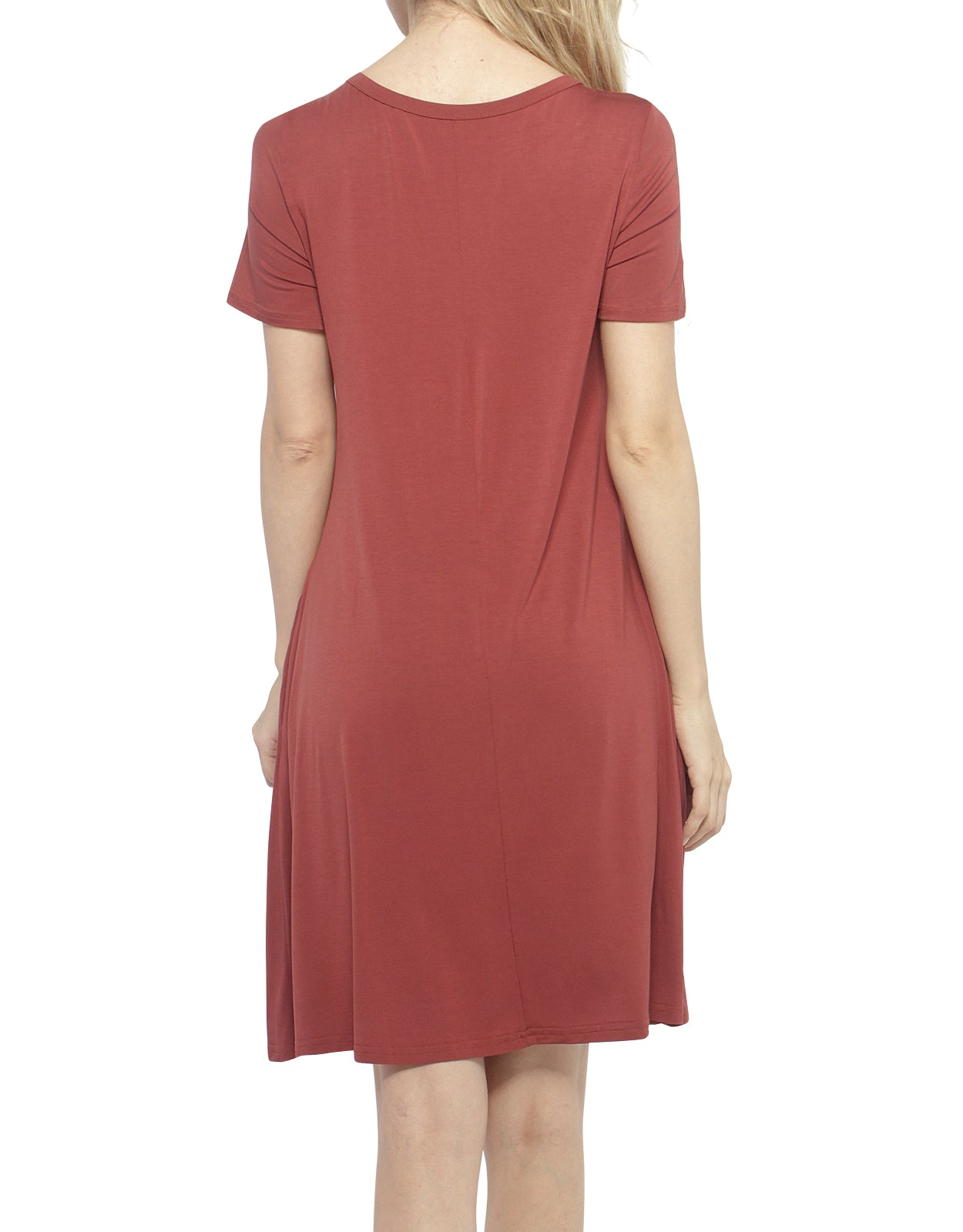 Match women‘s elastic short sleeved dress #147