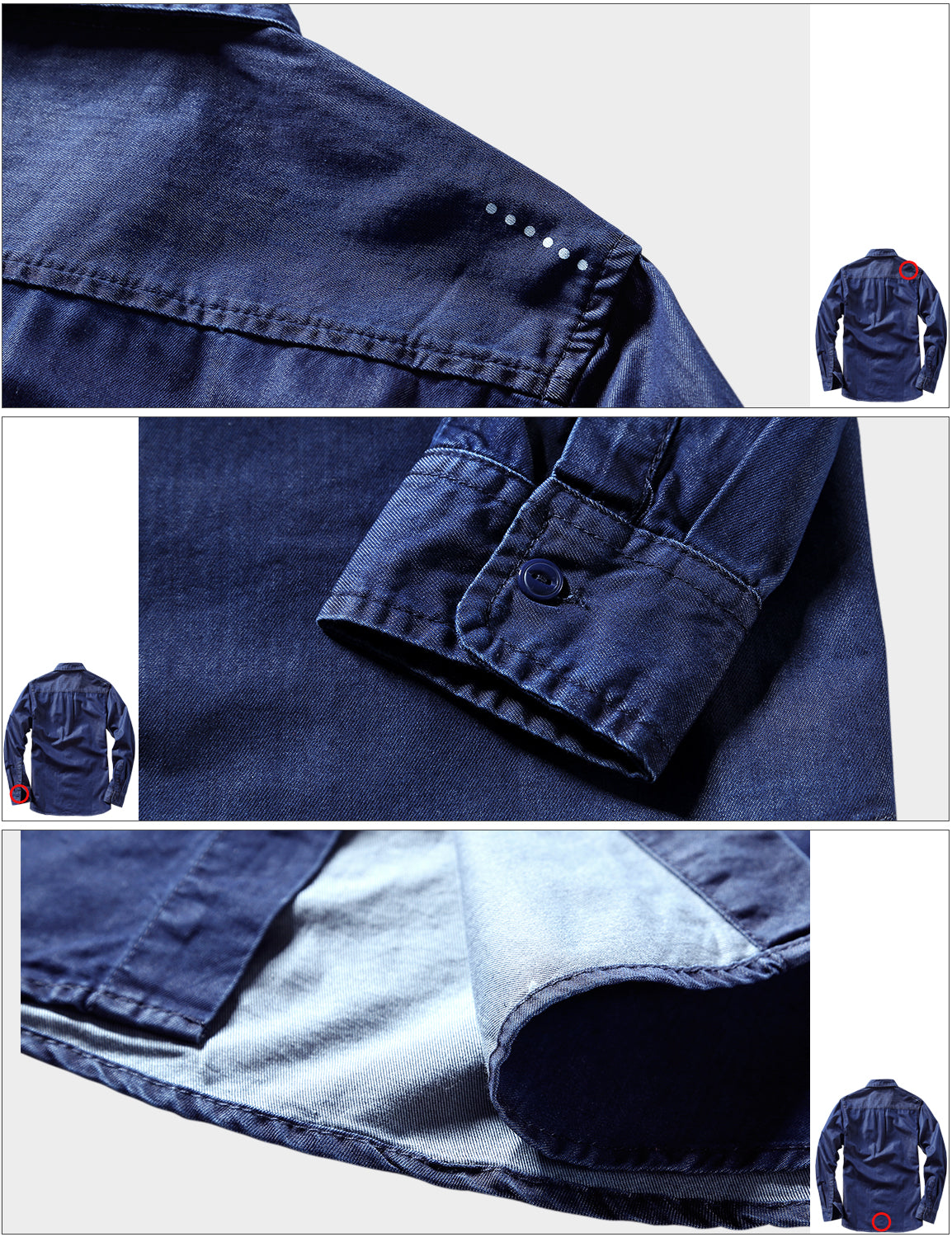 Men's Long-Sleeved Casual Denim Shirt 2013