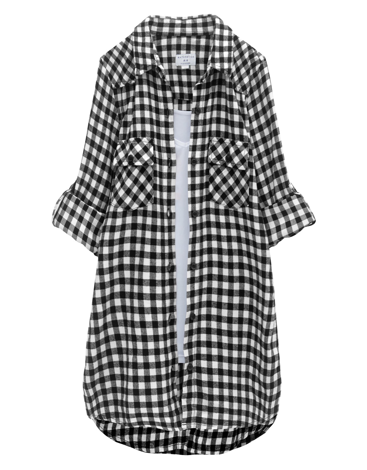 Womens Button Down Flannel Plaid Shirts 2021