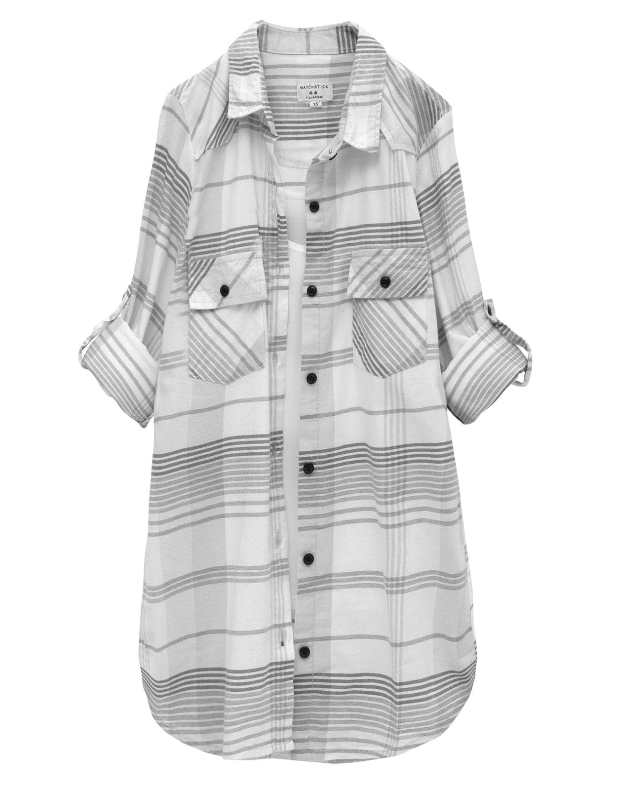 Womens Button Down Flannel Plaid Shirts 2021