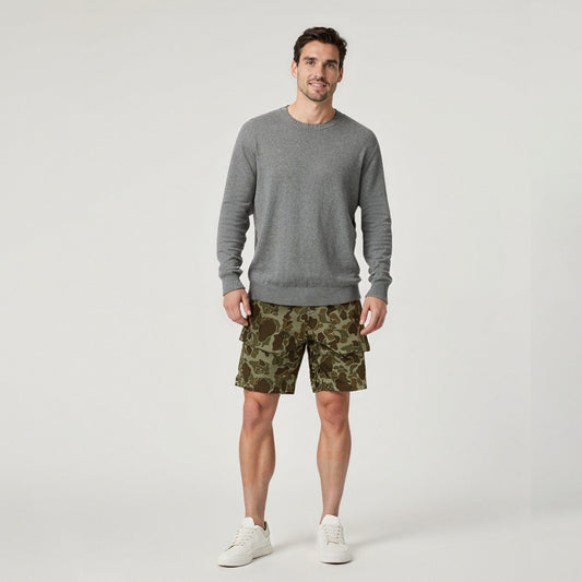 Men's Slightly Stretch Thickness Softness Cargo Short  camo #3059