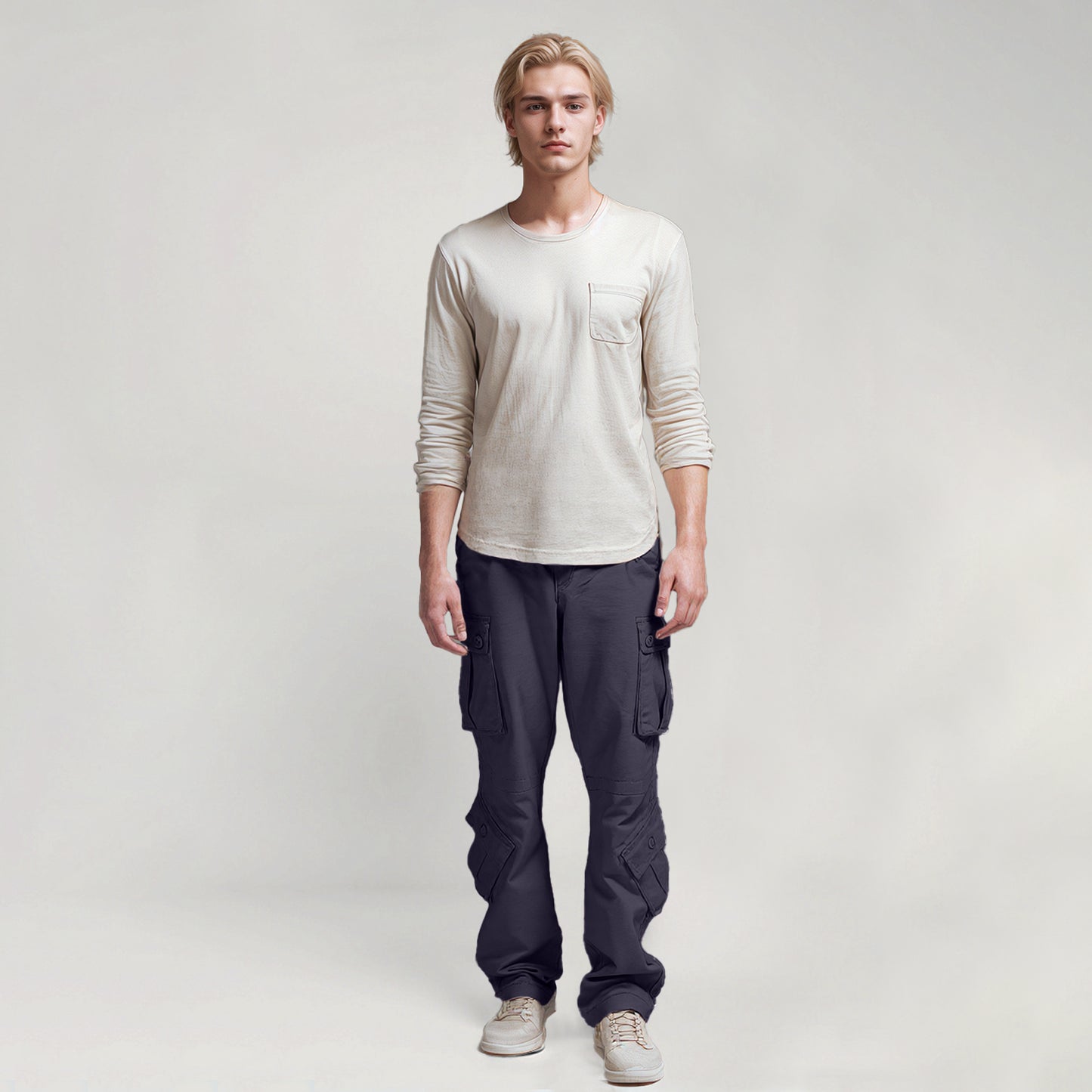 Match Men's Straight Fit Cargo Trouser #3357-2