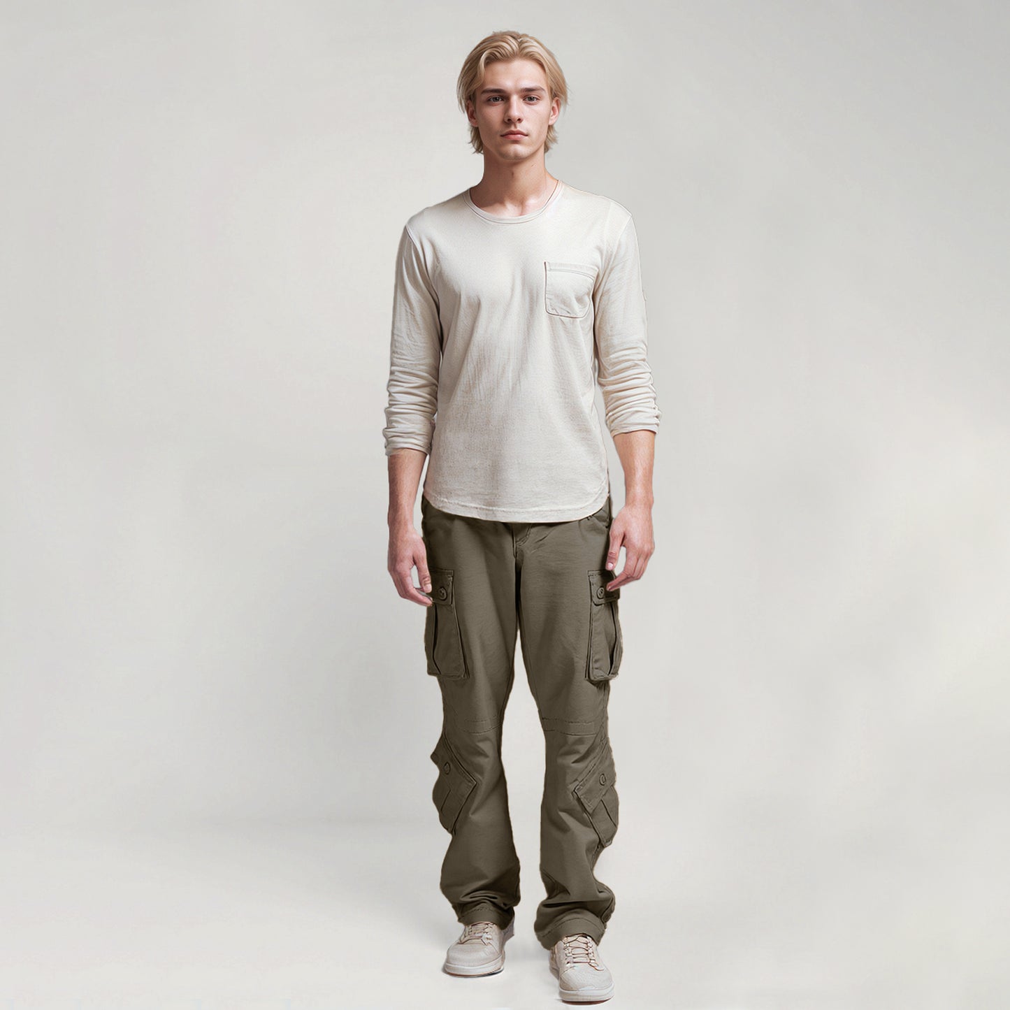 Match Men's Straight Fit Cargo Trouser #3357-2