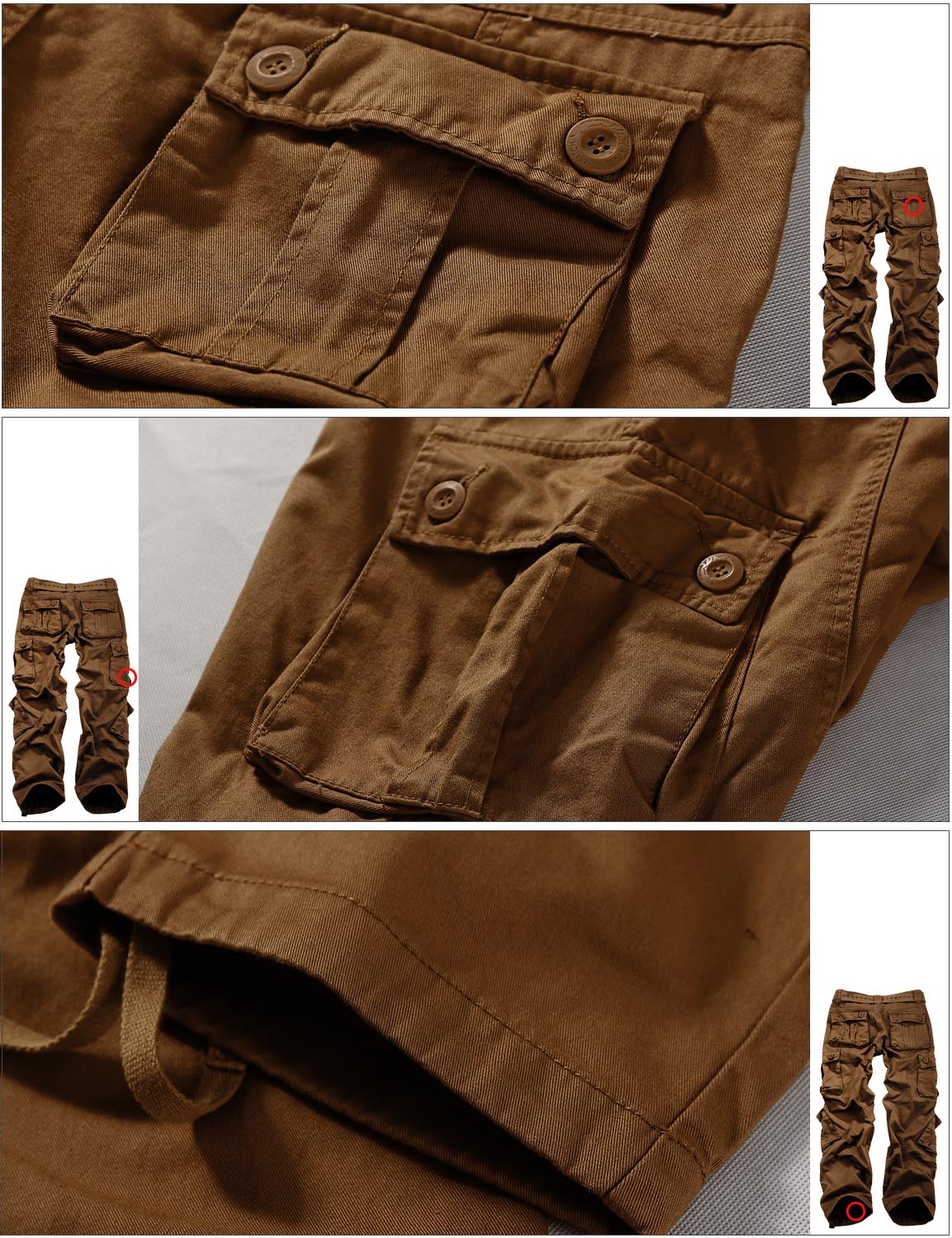 Match Men's Straight Fit Cargo Trouser #3357-3