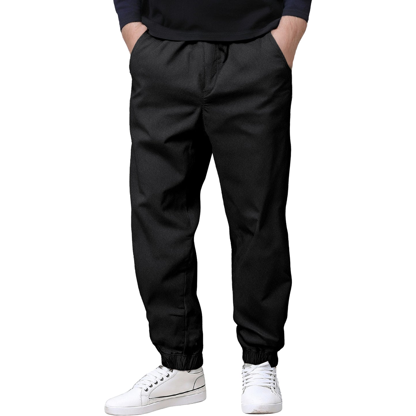 Match Men's Stretch Cotton Tapered Casual Pants #6078