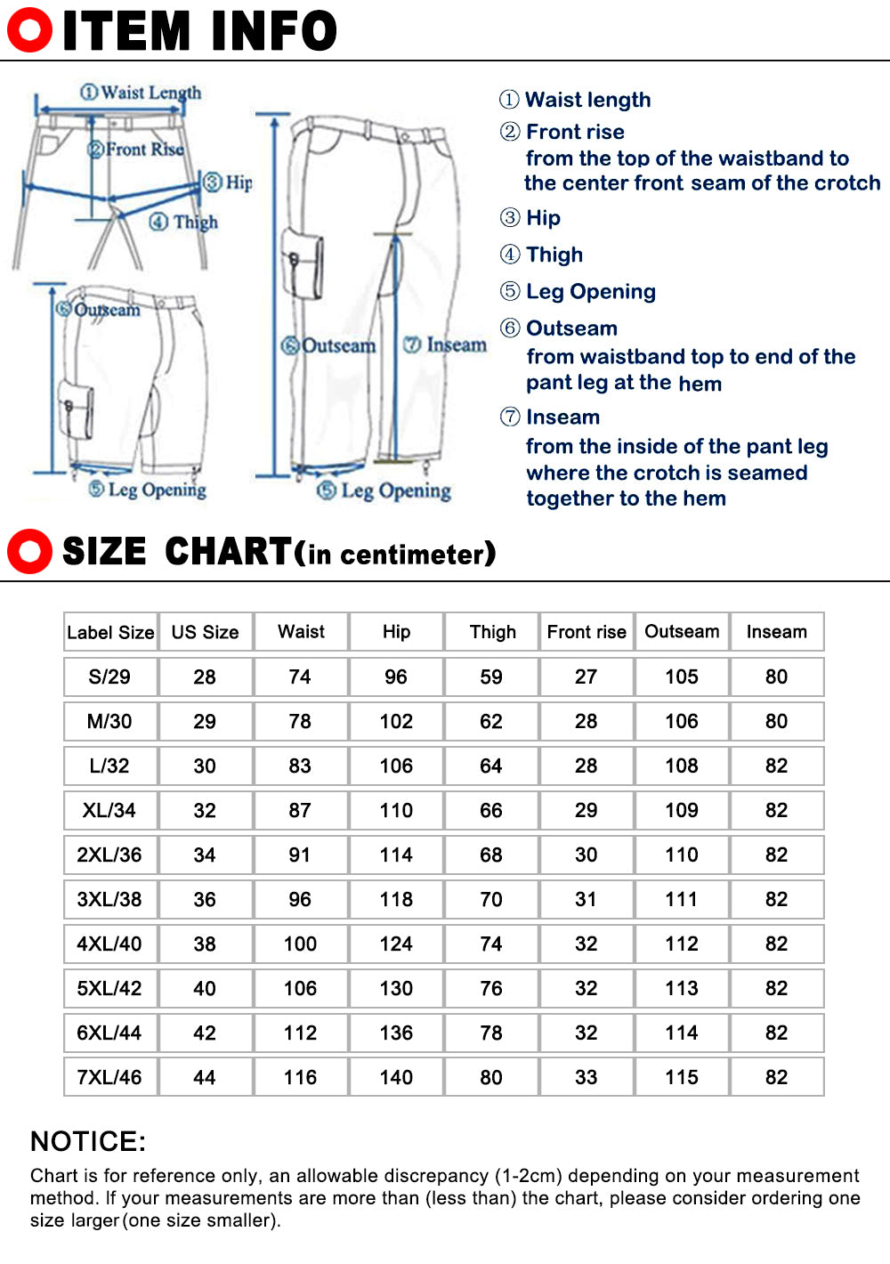 Match Men's Straight Fit Cargo Trouser #6325