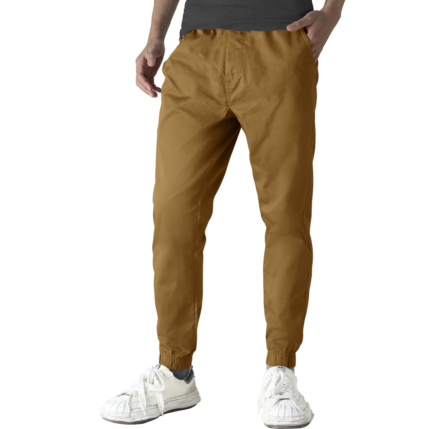 Men's Straight Tapered Camo Jogger Trousers #6535
