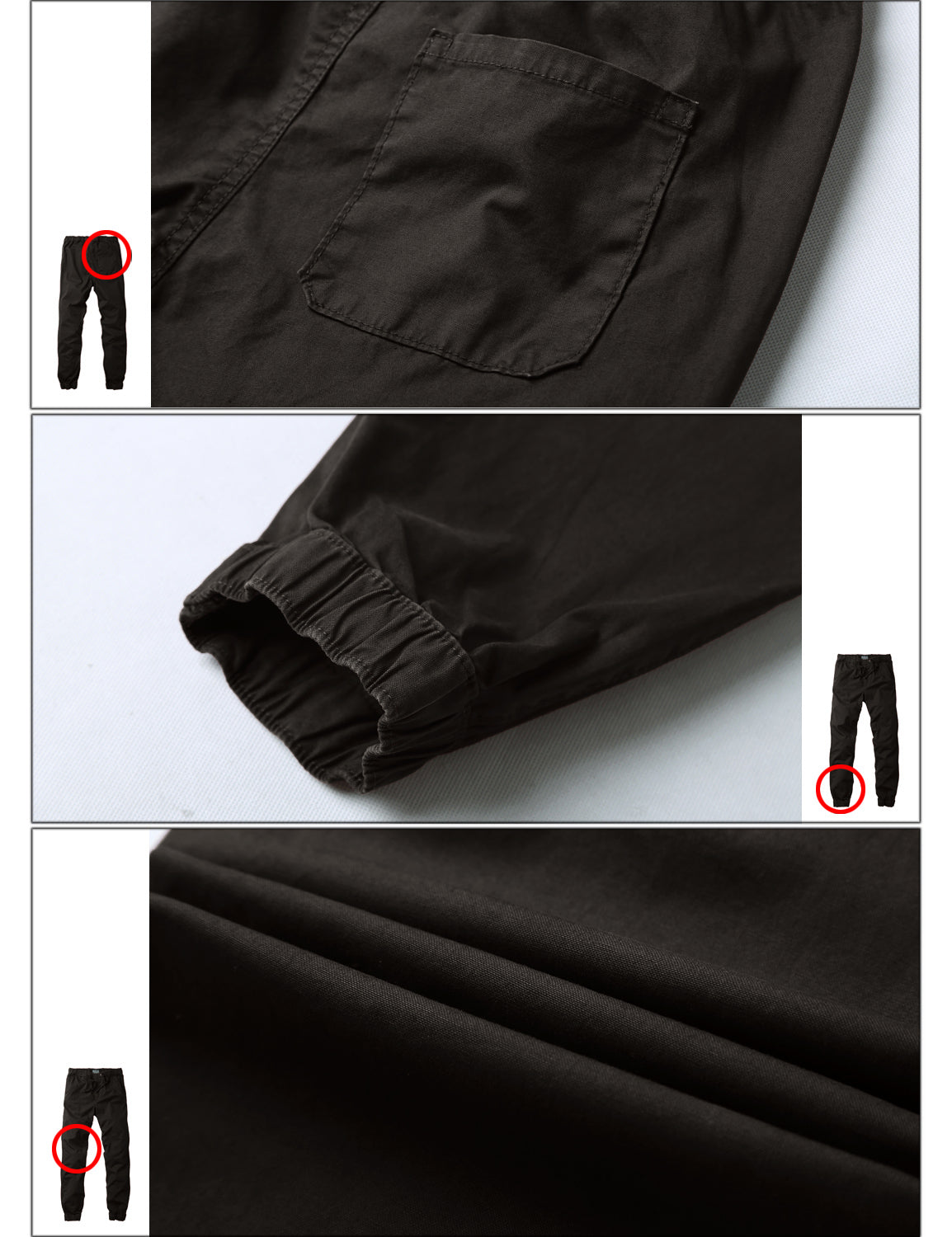 Men's Straight Tapered Camo Jogger Trousers #6535