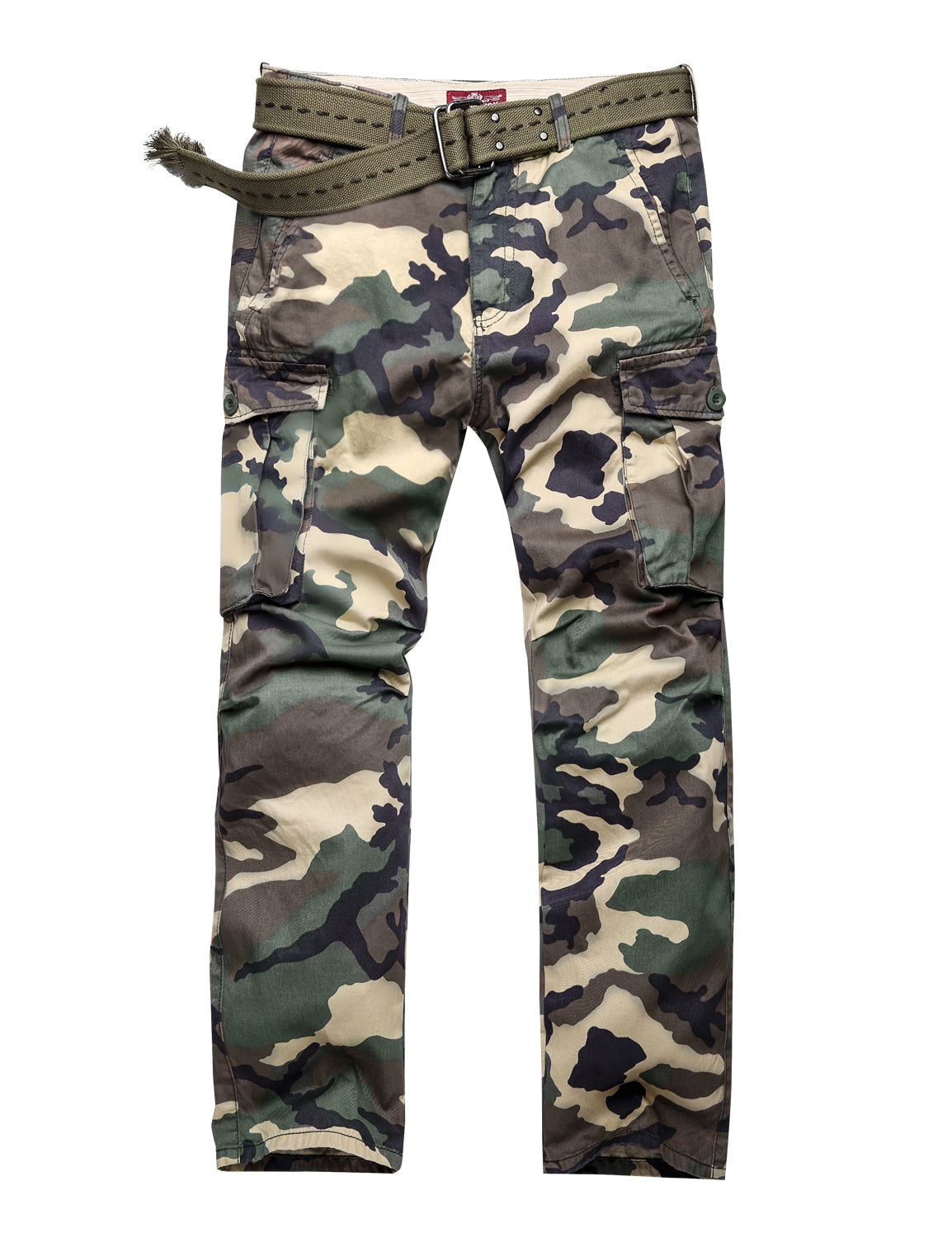 Men's Casual Camo Cargo Pants 6546