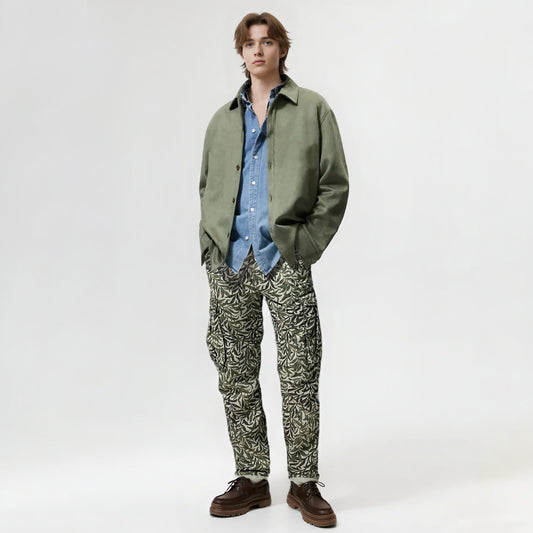 Men's Casual Camo Cargo Pants 6550